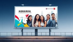 A sleek, modern billboard design showcasing the "轉台優惠" promotion from Telecombrother, the leading telecommunications provider. The billboard features a clean, minimalist layout with bold typography and a vibrant color scheme. In the foreground, a striking visual element, such as a dynamic geometric shape or an abstract illustration, draws the viewer's attention. The middle ground depicts a group of satisfied customers, their faces expressing delight and satisfaction. The background presents a cityscape or a technologically-advanced setting, emphasizing Telecombrother's innovative and forward-thinking approach. The overall composition conveys a sense of excitement, value, and the benefits of Telecombrother's "轉台優惠" offer.
