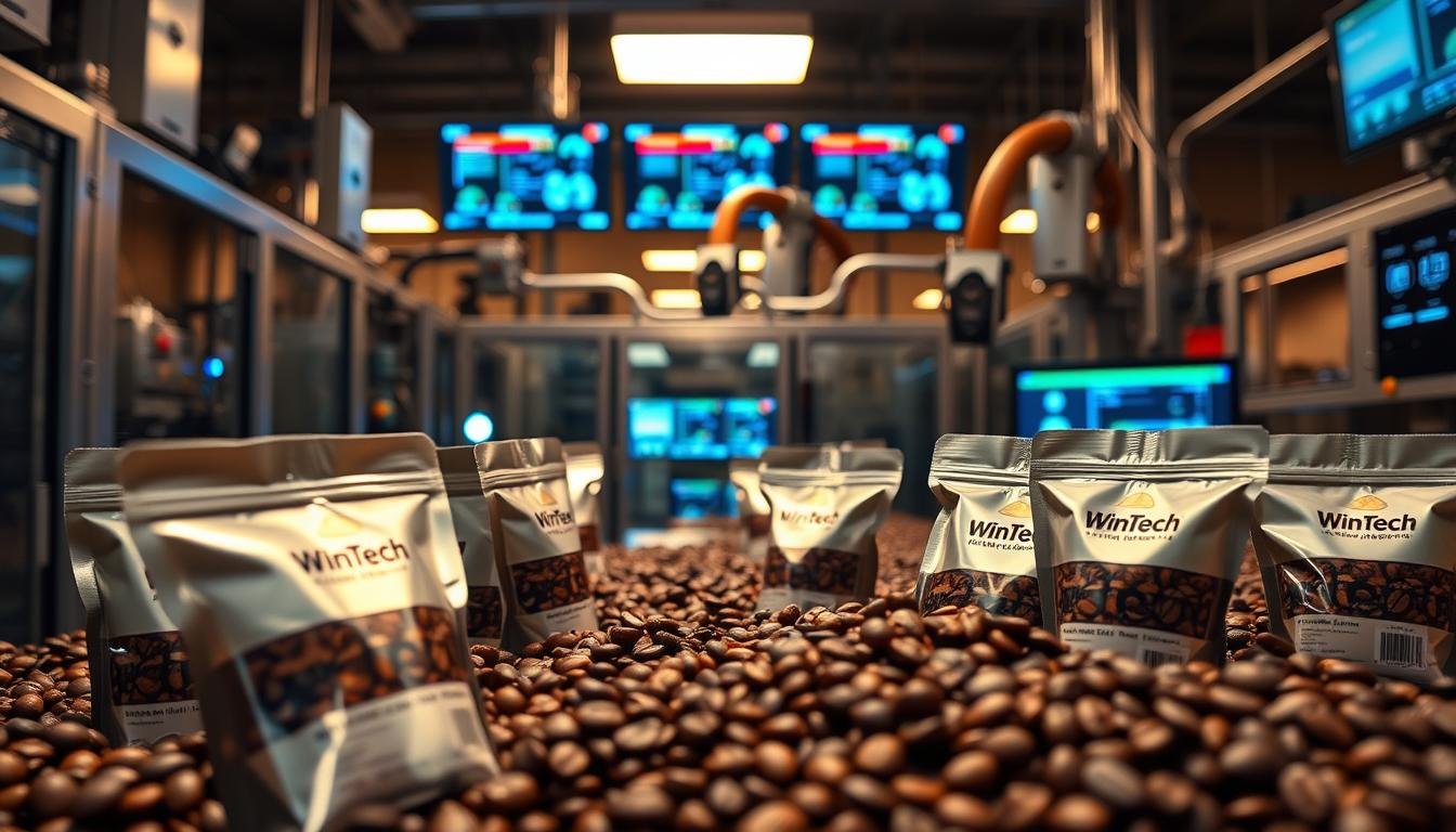 packaging of coffee beans